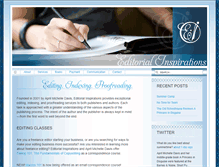 Tablet Screenshot of editorialinspirations.com